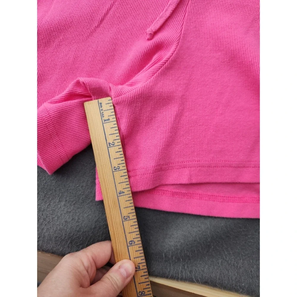 Hard‎ Tail Forever Ribbed Cloth Loungewear Pink Shorts Made In USA Size L Cotton